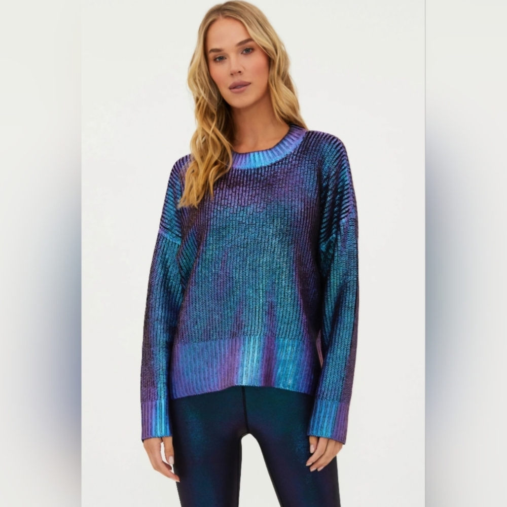 Beach Riot Iridescent Blue and Purple Top